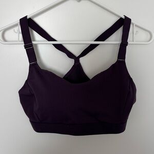 Old Navy Women's Cross-Back Sports Bra - Dark Purple
